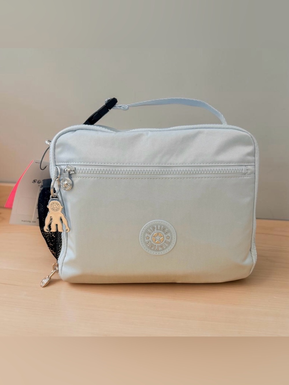 KIPLING ERMY Insulated Food Lunch Bag Glacier Blue Twill